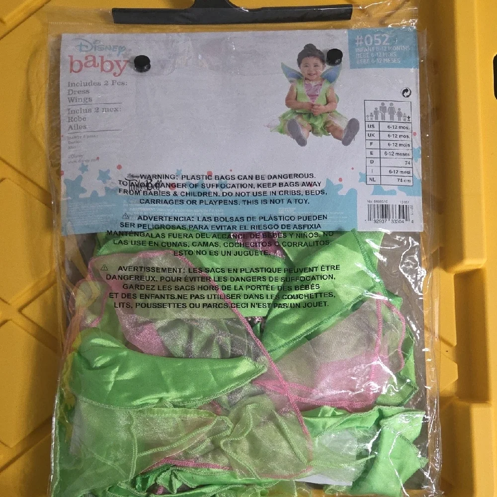 Disney Baby Tinker Bell Costume - Green and Pink